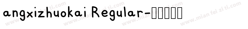 angxizhuokai Regular字体转换